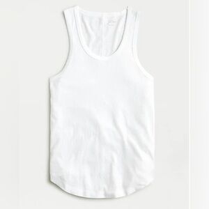 J. Crew Longline Layering Tank in Textured Slub Cotton Size Small New with Tag